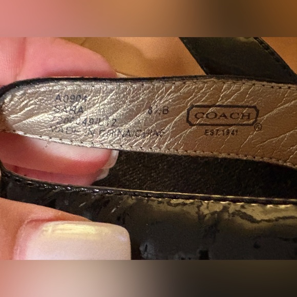 Coach Black and Tan Women's Sandals - Picture 3 of 5